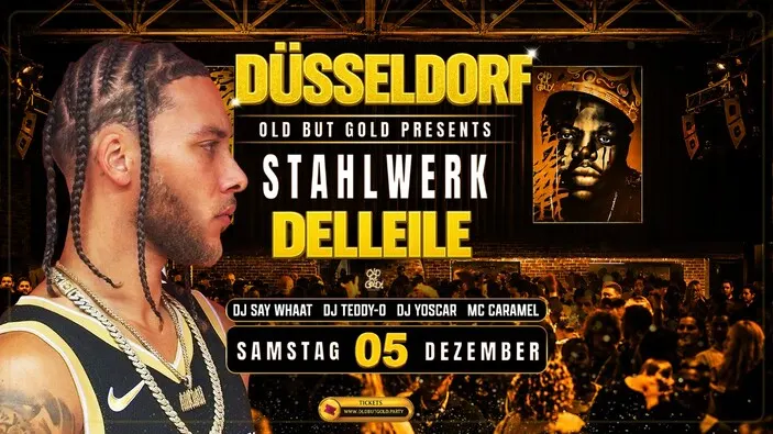 Flyer: DÜSSELDORF | Old but Gold Ü30 Hip Hop Party w/ Delleile (UK/ Live) @ Stahlwerk on 3 Floors