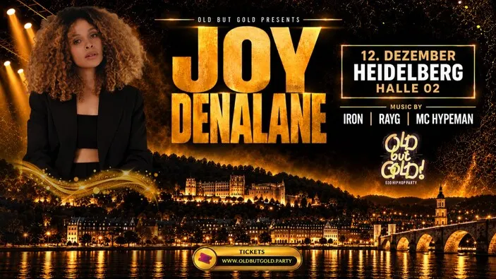 Flyer: HEIDELBERG | Old but Gold Ü30 Hip Hop Party w/ Joy Denalane Live @ halle02