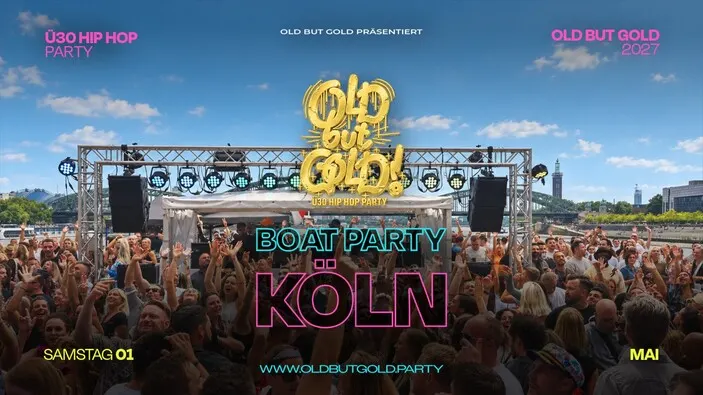 Flyer: KÖLN | Old but Gold Ü30 Hip Hop Boat Party @ MS RheinMagie