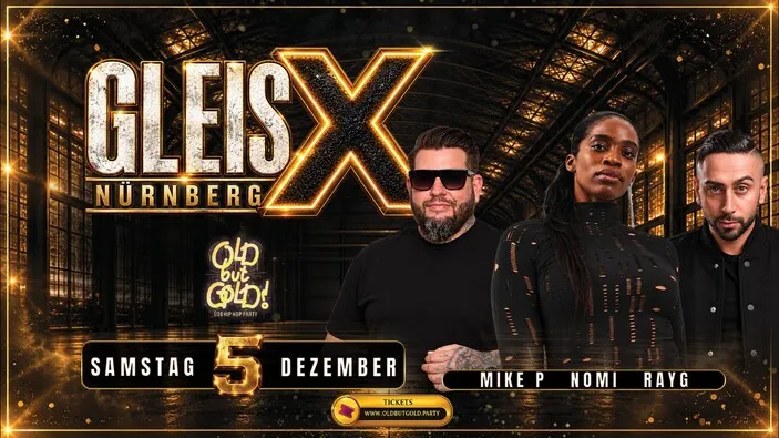 Flyer: NÜRNBERG | Old but Gold Ü30 Hip Hop Party @ Gleis X on 2 Floors
